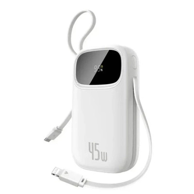 Power Bank Baseus EnerFill FC31 Qpow 3 Digital Display 10000mAh 45W (E0028C01) 2 in 1 White UA