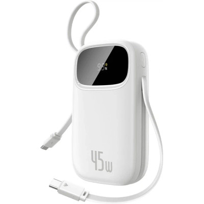 Power Bank Baseus EnerFill FC31 Qpow 3 Digital Display 20000mAh 45W (P10082105213-00) 2 in 1 White UA