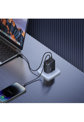 МЗП Baseus Baseus Cube Pro Fast Charger (2 Type-C + USB) 65W black