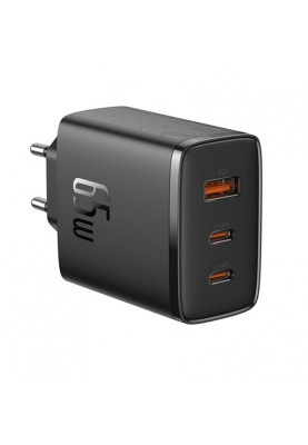 МЗП Baseus Baseus Cube Pro Fast Charger (2 Type-C + USB) 65W black