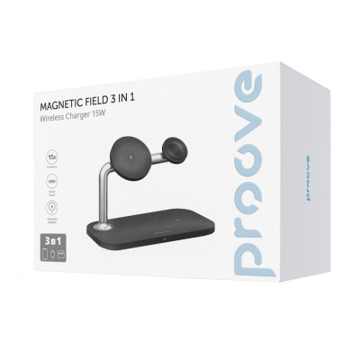 Бездротовий ЗП Proove Magnetic Field 3 in 1 black