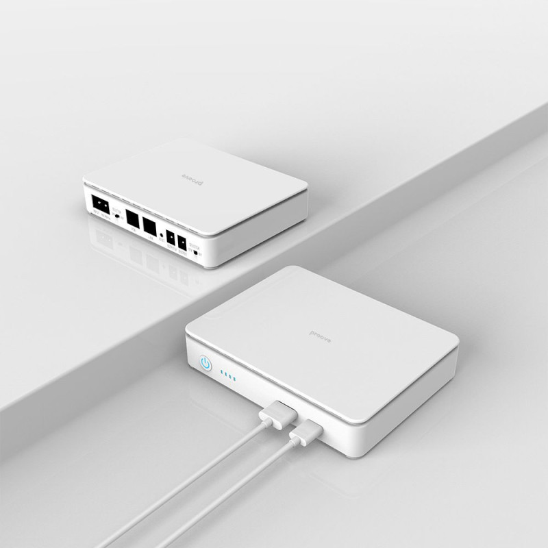 Портативне джерело безперебійного живлення Proove Mini DC UPS 15600mAh white