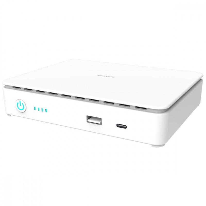 Портативне джерело безперебійного живлення Proove Mini DC UPS 15600mAh white