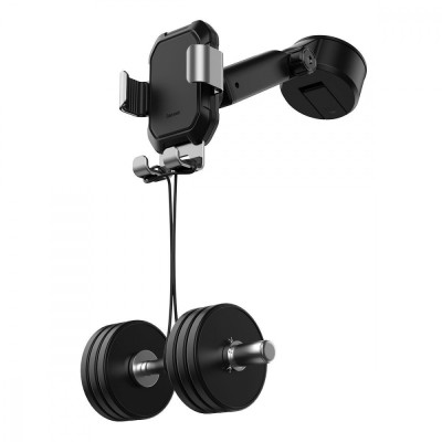 Автомобільний тримач Baseus Tank Gravity Car Mount With Suction Base black