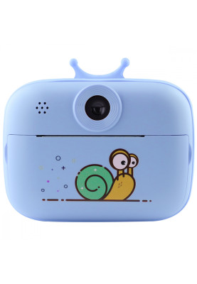 Дитяча фотокамера моментального друку SnailSnap blue