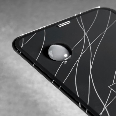 Захисне скло WAVE Premium iPhone 14 Pro/15/16 без упаковки black Захисне скло WAVE Premium iPhone 14 Pro/15/16 без упаковки black