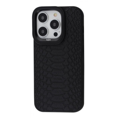 Чохол Kajsa Snake Pattern iPhone 14 Pro burgundy
