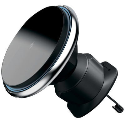 Автомобільний тримач з Бездротовим ЗП Proove Magic Circle 15W silver