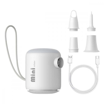 Портативний насос Baseus PocketGo Portable Air Pump white