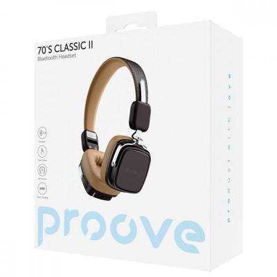 Бездротові навушники Proove 70's Classic II beige/brown