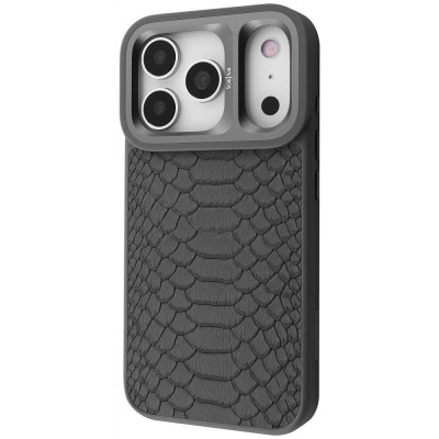 Чохол Kajsa Snake Pattern with Magnetic Ring iPhone 17 Pro Max orange