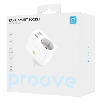 Розумна розетка Proove Rapid Smart Socket PD-02 EU 1AC white