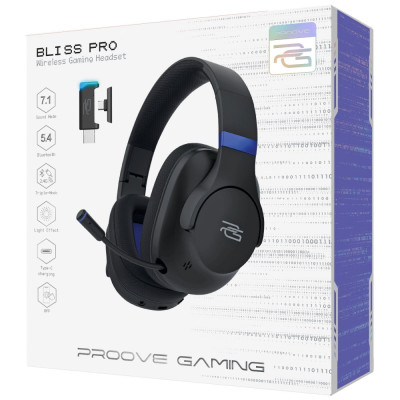 Бездротова ігрова гарнітура Proove Gaming Bliss Pro (APP) white