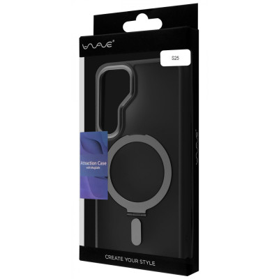 Чохол WAVE Attraction Case with Magnetic Ring Samsung Galaxy S25 blue Чохол WAVE Attraction Case with Magnetic Ring Samsung Galaxy S25 blue