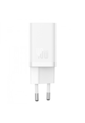 МЗП Baseus GaN5 Pro 40W Type-C+Type-C white