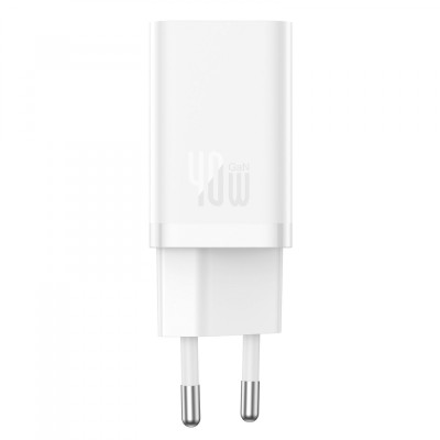 МЗП Baseus GaN5 Pro 40W Type-C+Type-C white