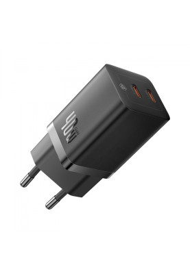 МЗП Baseus GaN5 Pro 40W Type-C+Type-C black