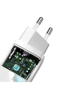 МЗП Baseus GaN2 Lite Quick Charger 65W (1 Type-C + 1 USB) black