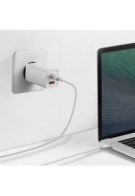 МЗП Baseus GaN2 Lite Quick Charger 65W (1 Type-C + 1 USB) black