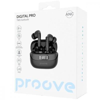 Бездротові навушники Proove Digital Pro TWS with ANC (APP) black
