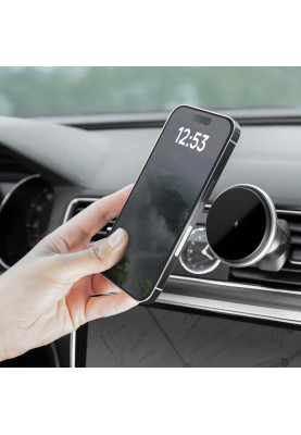Автомобільний тримач з Бездротовим ЗП Proove Magic Circle 15W silver