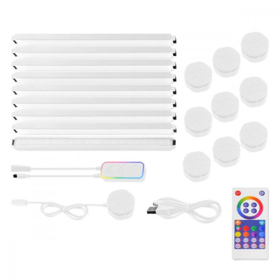 RGB Набір настінних світильників LED Smart Wall Lamp 9pcs (TuYa WIFI) white
