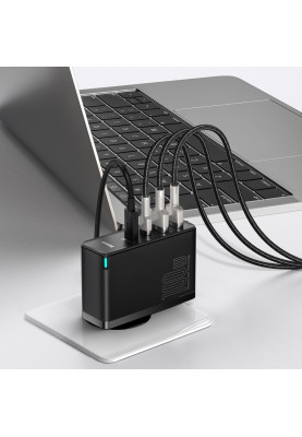 МЗП Baseus GaN2 Pro Quick Charger 100W (2Type-C + 2USB) black