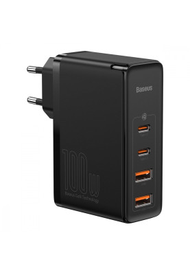 МЗП Baseus GaN2 Pro Quick Charger 100W (2Type-C + 2USB) black