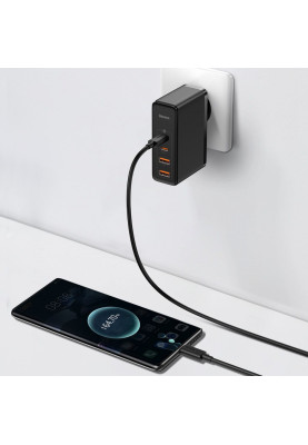 МЗП Baseus GaN2 Pro Quick Charger 100W (2Type-C + 2USB) black