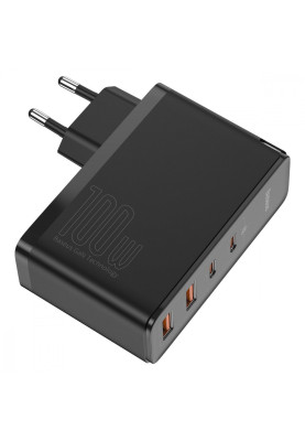 МЗП Baseus GaN2 Pro Quick Charger 100W (2Type-C + 2USB) black