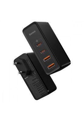 МЗП Baseus GaN2 Pro Quick Charger 100W (2Type-C + 2USB) black
