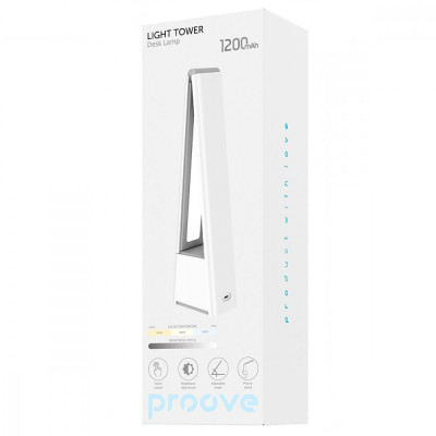 Настільна лампа Proove Light Tower 1200 mAh white