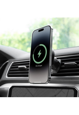 Автомобільний тримач з Бездротовим ЗП Proove Light Circle 15W black