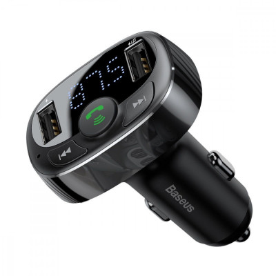 АЗП Baseus FM Launcher S-09A 10W 2USB black