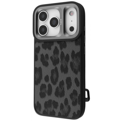 Чохол Kajsa Leopard Pattern with Magnetic Ring iPhone 17 Pro Max desert titanium