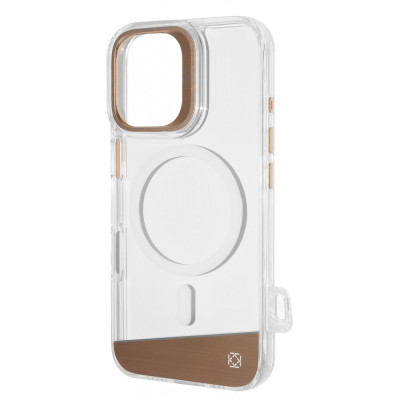 Чохол Kajsa Aluminium Shield with Magnetic Ring iPhone 16 silver