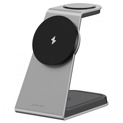 Бездротовий ЗП Proove Omni Power 3 in 1 gray
