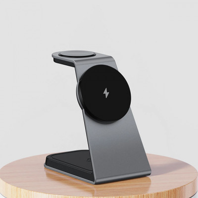 Бездротовий ЗП Proove Omni Power 3 in 1 gray