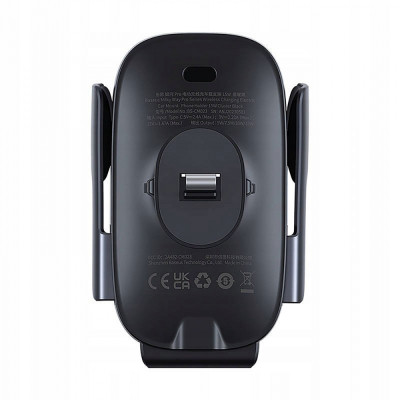 Автомобільний тримач з Бездротовим ЗП Baseus Milky Way Pro 15W black