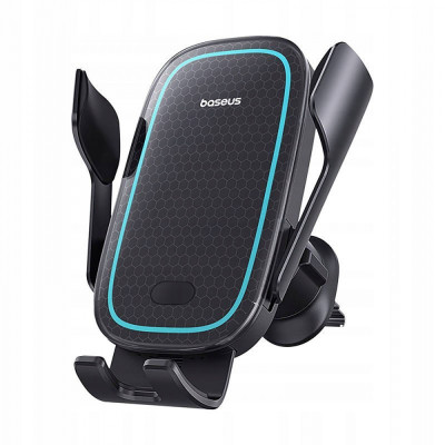 Автомобільний тримач з Бездротовим ЗП Baseus Milky Way Pro 15W black