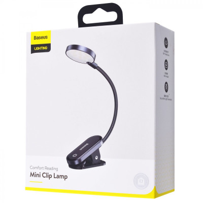 LED Лампа Для Будинку Baseus Comfort Reading Mini Clip dark gray