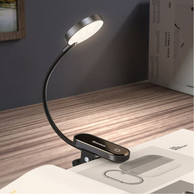 LED Лампа Для Будинку Baseus Comfort Reading Mini Clip dark gray