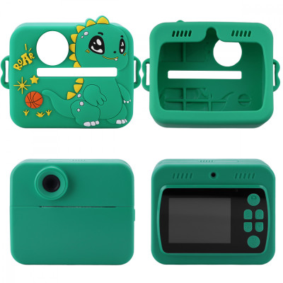Дитяча фотокамера моментального друку DinoSnap green