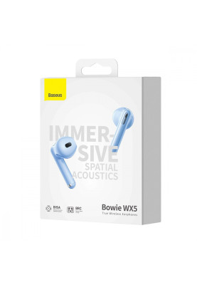 Бездротові навушники Baseus Bowie WX5 TWS blue