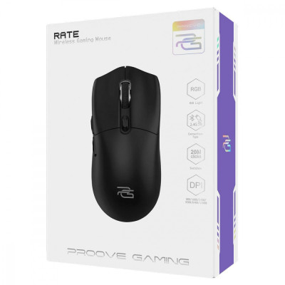 Бездротова ігрова миша Proove Gaming Rate black