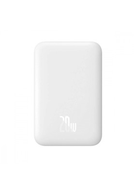 Портативна Батарея Baseus Magnetic Mini 20W 6000mAh white