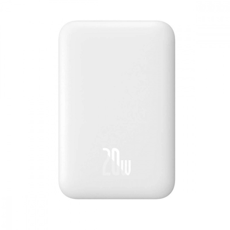 Портативна Батарея Baseus Magnetic Mini 20W 6000mAh white