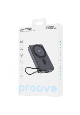Портативна Батарея Proove OverPower 35W 10000mAh Qi2 gray