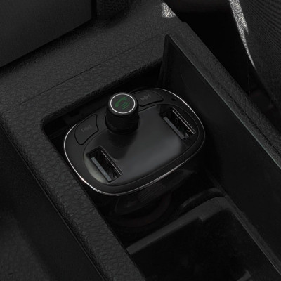 АЗП Baseus FM Launcher S-09 Overseas Edition 2xUSB (3.4А) silver