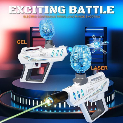 Автомат з гідрогелевими  кульками M7 Laser Water Bullet Gun white